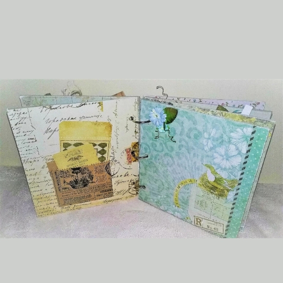 Handmade Crafted Book Rustic/Shabby Chic Woodland Themed Fairy Guest Book Gift - Picture 3 of 5